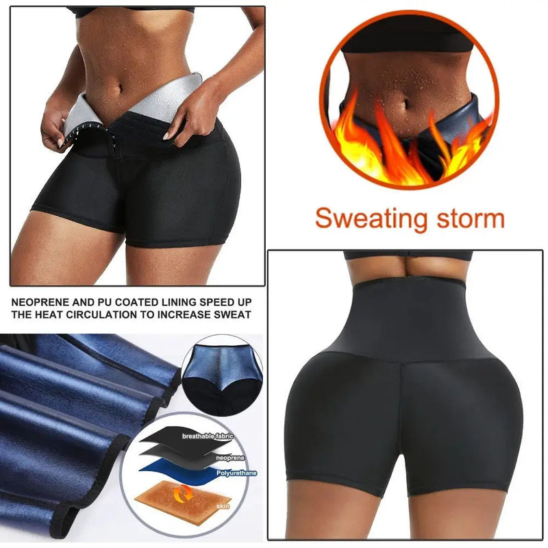 Sauna Modeladora derrete gordura, shorts para, perda de peso e emagrecimento - Leggings térmicas